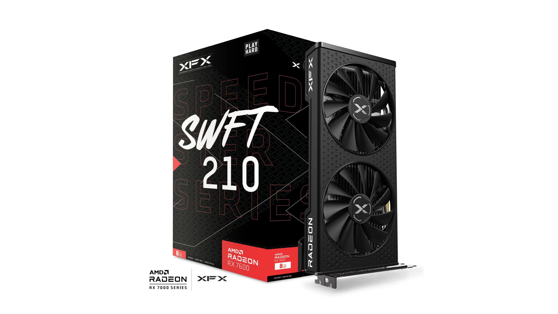 VCX-RX7600-8G.jpg XFX RX-76PSWFTFY Speedster SWFT210 AMD Radeon RX 7600 Core