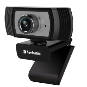 Verbatim 66614 1080p Full HD Webcam - Black/Silver FHD