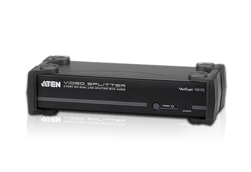 VS172-AT-U.jpg Aten VS172-AT-U 2-Port DVI Dual Link/Audio Splitter (PROJECT)