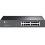 TP-Link16-port 10/100M Switch, 16 10/100M RJ45 ports, 1U 13-inch rack-mountable steel case