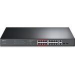 TP-Link TL-SL1218MP 16-Port 10/100Mbps PoE+ Switch, 3-Year WTY