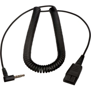Jabra PC cord, QD to 1x3.5mm, Coiled, 2 meters