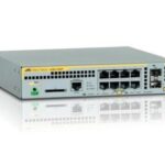 Allied Telesis L2+ switch with 8 x 10/100/1000T PoE ports and 2 x 100/1000X SFP ports, AU Power Cord