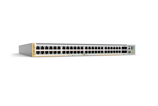 ADX530L52GPS Allied Telesis 48-port PoE+ 10/100/1000T stackable L3 switch with 4 x SFP+ ports and 2 fixed power supplies,