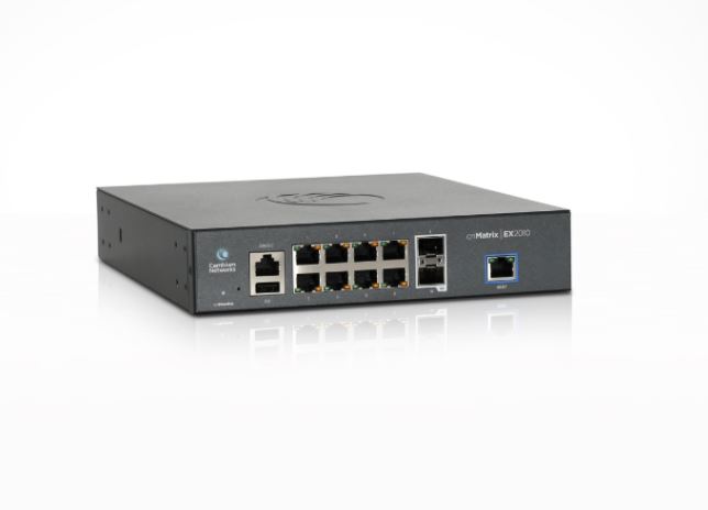 CBS1010 Cambium Networks Cambium cnMatrix EX1010-P, Intelligent Ethernet PoE+ Switch, 8 1Gbps and 2 1Gbps SFP fiber