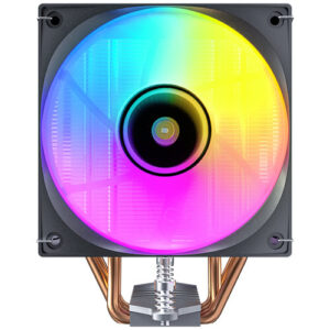 Antec F400 ARGB – Black, 120mm ARGB PWM Fan, 4 Copper Heat Pipes, 205W TDP, 600–1700RPM, 63CFM Airflow, Intel LGA1851/1700, AMD AM5