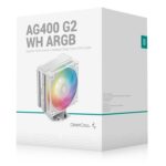 DeepCool AG400 ARGB G2 WH Superior Performance 4 Heatpipe Single Tower CPU Cooler