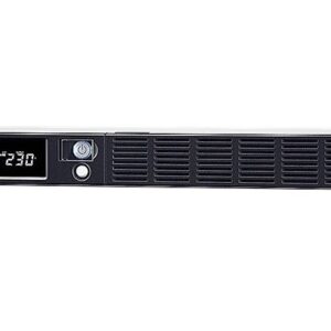CyberPower Smart App Office Rackmount Series LCD 1000VA / 600W 1U Line Interactive UPS(OR1000ERM1U) 2 Yrs