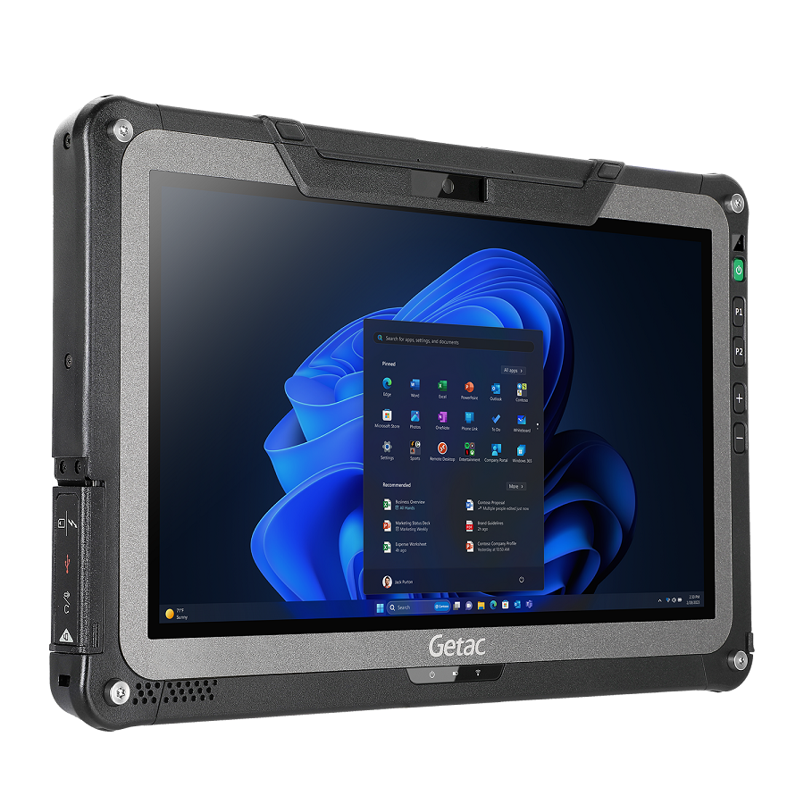 GTFTA154JF1LLX Getac F110G7 - i5-1335U, 11.6" + Webcam, Win11+8GB, 256GB PCIe SSD, SR FHD+TS+stylus, ANZ Power Cord, Rear
