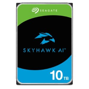 Seagate 10TB 3.5′ SkyHawk Surveillance AI, 512E SATA3 6Gb/s 256MB Cache 24×7 HDD ST10000VE001 5 Years Warranty
