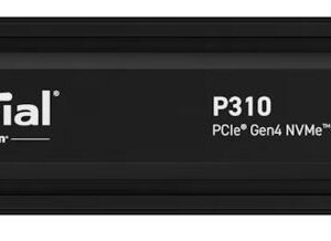 Micron (Crucial)-P Crucial P310 2TB Gen4 2280 NVMe SSD w Heatsink 7100/6000 MB/s R/W 440TBW 1000K/1200K IOPS 1.5M hrs MTTF Full-Drive Encryption M.2 PCIe4 5yrs