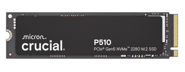 HBC-P510-2TB-P Micron (Crucial)-P Crucial P510 2TB Gen5 2280 NVMe M.2 SSD 10,000 / 8,700 MB/s R/W 1200TBW 1.4M IOPS 1.5M hrs MTTF Full-Drive Encryption 5yrs ~CT2000P310SSD8-P