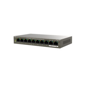 IP-COM (F1110P-8-102W) 8-Port 10/100Mbps + 2 Gigabit Switch with 8-Port PoE+, 6kv lightning protection