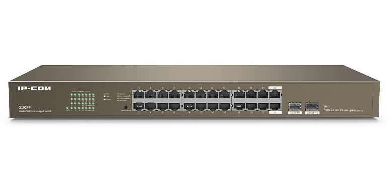 IC30026 IP-COM (G1024F) 24GE + 2SFP Gigabit Unmanaged Switch, 6kv lightning protection