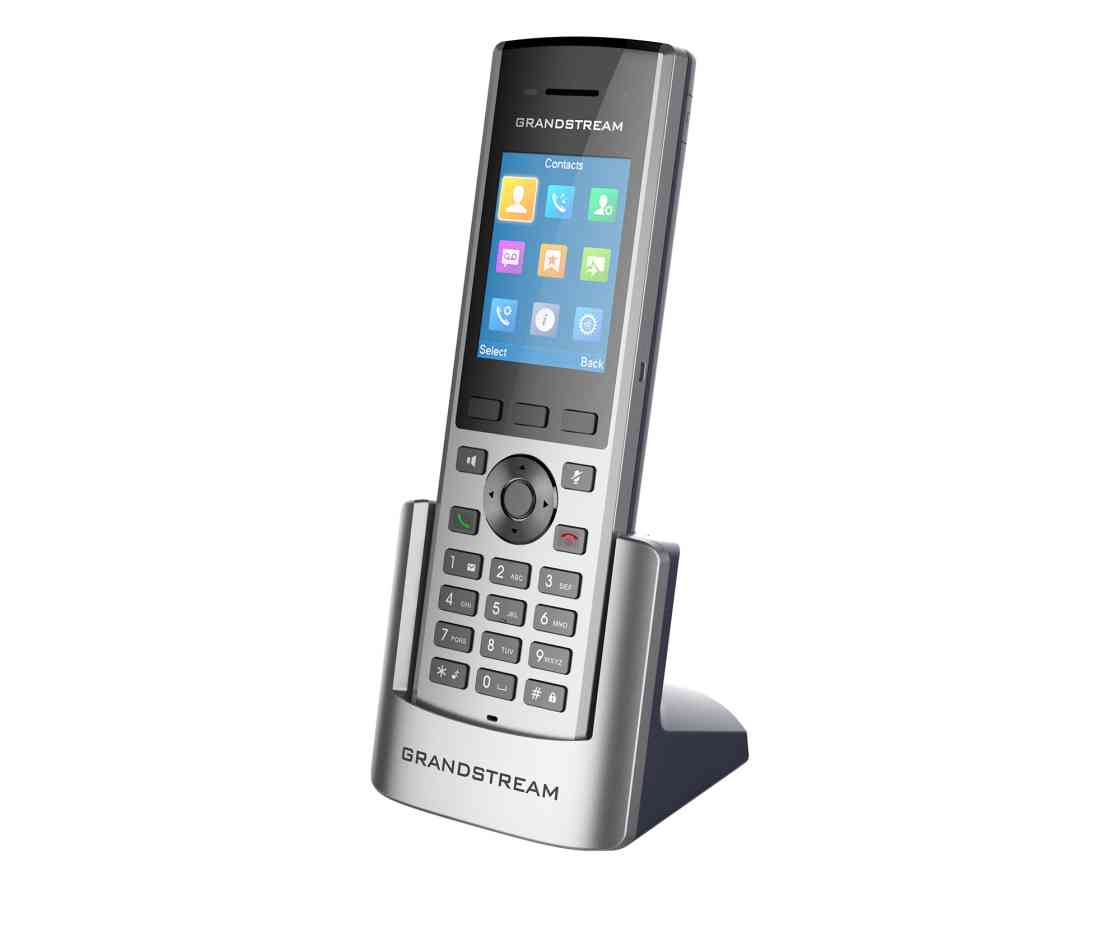 IPG-DP730 Grandstream DP730 Cordless High-Tier DECT Handset, 240×320 Colour LCD, 3 Programmable Soft Keys, 40hrs Talk Time & 500hrs Standby Time