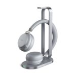BH72-UC-CH-GY Yealink BH72 Bluetooth Wireless Stereo Headset, with Charging Stand, Grey, USB-A, Supports Wireless Charging, Rectractable Mic, 40 hours battery life