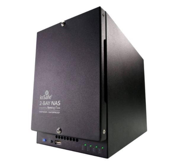 IS16502 ioSafe 218 6TB (3TBx2) NAS - Two bay fireproof/waterproof NAS device with RAID 1, powered by Synology