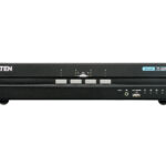 CS1144DP-AT-U Aten 4-Port USB DisplayPort Dual Display Secure KVM Switch (PSS PP v3.0 Compliant), enable and disable CAC devices by port, with CAC black