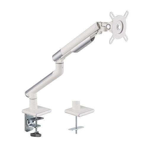 MABT-LDT49-C012-W LDT49-C012-W Brateck Single Monitor Premium Slim Aluminum Spring-Assisted Monitor Arm Fix Most 17′-32′ Monitor Up to 9kg per screen VESA 75×75/100×100 – White