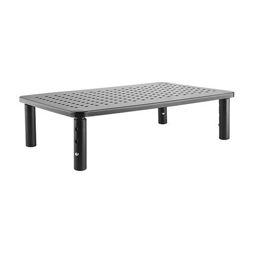 MABT-STB-081 Brateck Height Adjustable Steel Monitor/Laptop Stand (370x235x120mm) Fit Screen Size 13′-32′ Weight CapacityUp to 20kg- Black