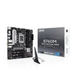 ASUS B760M MAX GAMING WIFI Intel LGA1700 mATX Motherboard Up to 192GB DDR5 (4x Slots), 1 x PCIe 5.0, 3 x M.2, 4 x SATA, WiFi 6, HDMI, DP