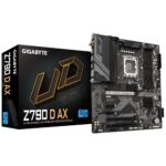 Gigabyte Z790 D AX Intel LGA 1700 ATX Motherboard, 4x DDR5 ~192GB, 2x PCI-E x16, 3x M.2, 4x SATA, 6x USB 3.2, 2x USB-C,2x USB 2.0