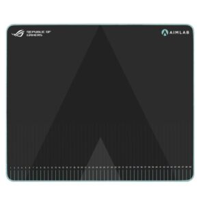 ASUS ROG Hone Ace Aim Lab Edition Large Gaming Mouse Pad (508x420x3mm) Water/Oil/Dust Repellent, Work W/ Aim Lab ROG 360 Task, Hybrid Cloth Surface
