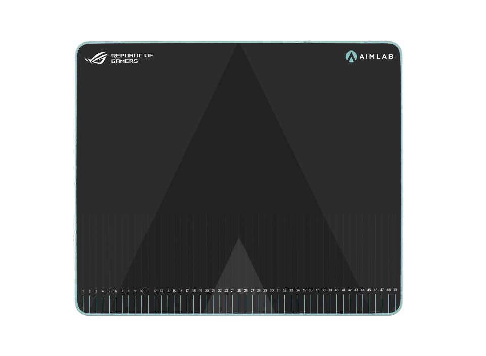 MIA-ROGHONEACEAIM ASUS ROG Hone Ace Aim Lab Edition Large Gaming Mouse Pad (508x420x3mm) Water/Oil/Dust Repellent, Work W/ Aim Lab ROG 360 Task, Hybrid Cloth Surface