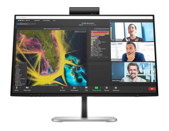 MNHP-524PM HP Series 5 Pro 524PM 24′ 100Hz FHD IPS Monitor Anti-Glare 1920×1080 16:9 5ms Height Adjustment Tilt Swivel Pivot DP HDMI USB-C VESA 3yrs