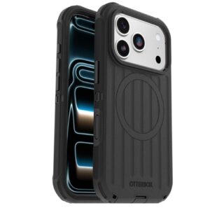 OtterBox Defender Pro MagSafe Apple iPhone 18 Pro / iPhone 17 Pro (6.3′) Case Black – (77-000938), Camera Control, Raised Edges, 7 Years Warranty