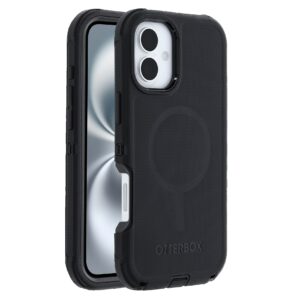 OtterBox Defender MagSafe Apple iPhone 16 (6.1′) Case Black – (77-95961), DROP+ 7X Military Standard,Tri-Layer,Port Covers, 7 Years Warranty
