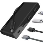 Belkin USB-C 4-Port Mini Hub (USB Type-C) – Black(F4U090btBLK), 5Gbps, 2x USB-C, 2x USB-A, Compact & Travel-Ready, Ultra-Portable,2 Years Warranty