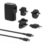 Belkin BoostCharge Hybrid 25W Wall Charger+5k mAh Power Bank(20W)+Tavel Adapter Kit -Black(BPZ003bt1MBK-B6)x1xUSB-C,1xUSB-A,$2500 CEW,2 Years Warranty