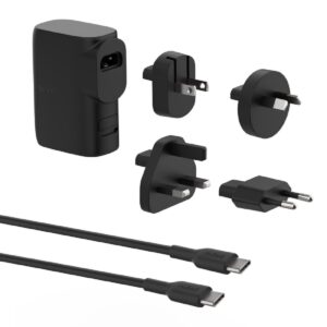 Belkin BoostCharge Hybrid 25W Wall Charger+5k mAh Power Bank(20W)+Tavel Adapter Kit -Black(BPZ003bt1MBK-B6)x1xUSB-C,1xUSB-A,$2500 CEW,2 Years Warranty