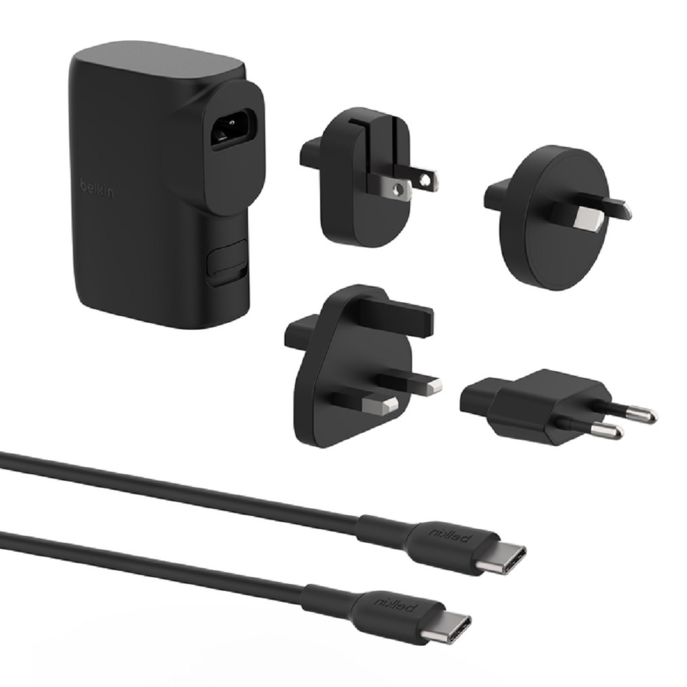 MPA-BPZ003BT1MBK-B6 Belkin BoostCharge Hybrid 25W Wall Charger+5k mAh Power Bank(20W)+Tavel Adapter Kit -Black(BPZ003bt1MBK-B6)x1xUSB-C,1xUSB-A,$2500 CEW,2 Years Warranty