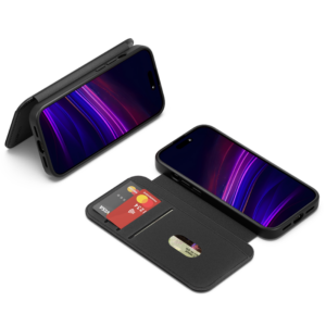 Cygnett Cgnett MagWallet Apple iPhone 16 Pro (6.3′) Case -Black(CY5022MAGWT),360° Protection,Multi-Angle,3x Card Slots,4FT DropProof,2 Years Warranty