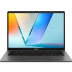 ASUS Notebook-P (Special Buy) ASUS VivoBook S14 14′ OLED Notebook, AMD Ryzen 7 260, WUXGA, DDR5 16GB, 1TB, Grey, Win 11 Home, 1.4kg, 1YW, ~16 TOPs