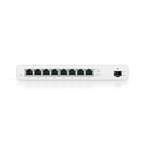 NHU-UISP-R UISP-R Ubiquiti UISP Router, Cloud Managed 8 GbE Port Router, 27V Passive PoE, 1x 1Gbps SFP, Built in Traffic Shaping, 110W PoE Availability