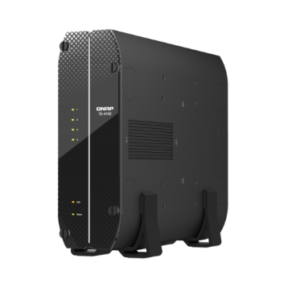 QNAP TS-410E-8G, 4-bay Tower NAS ; Intel Celeron J6412 quad-core, onboard 8GB RAM (not expandable), 4 x