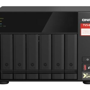 QNAP TVS-675-8G 6-bay NAS, Zhaoxin KX-U6580 8C/8T 2.5GHz, 8GB DDR4 RAM (2 x SODIMM slots, max. 64GB), 6x SATA