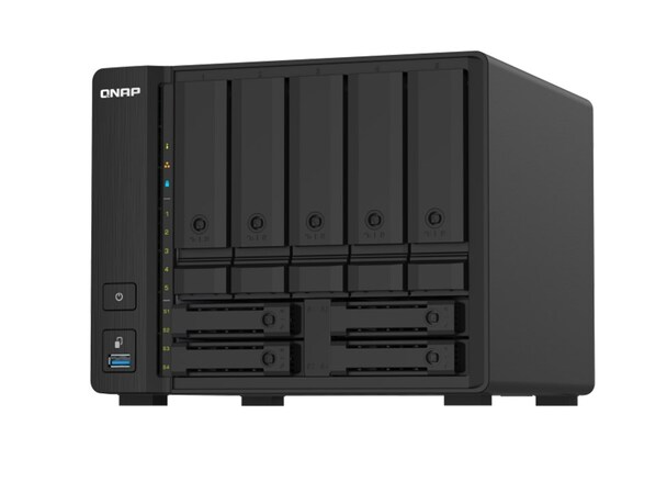 QN15328 QNAP TS-932PX-4G 9-Bay NAS,AL324 64-bit quad-core 1.7GHz, 4GB DDR4 SODIMM RAM (1 RAM slot, max 16GB), 5x 3.5"