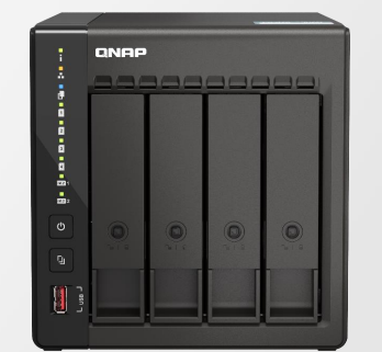 QN15829 QNAP TS-453E-8G, 4-bay desktop NAS, Intel Celeron J6412 4C 2.0GHz, burst 2.6GHz, onboard 8GB RAM, 2 x HDMI