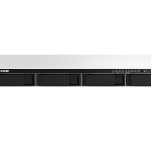 QNAP TS-464eU-8G, 4-bay 1U short depth 12" rackmount NAS, Intel Celeron N5105/N5095 quad-core, burst up to