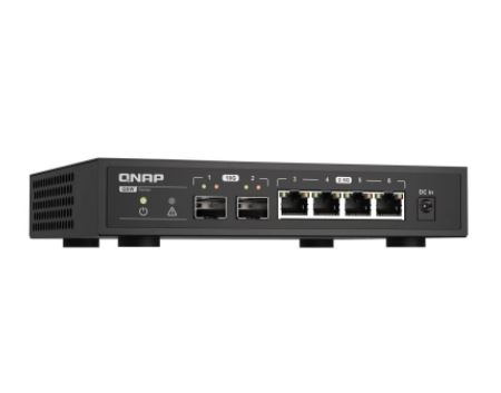 QN17037 QNAP QSW-2104-2S, 2 ports 10GbE SFP+, 5 ports 2.5GbE RJ45, unmanaged switch, 2 Years WTY