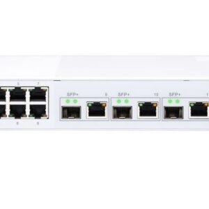 QNAP QSW-M408-4C, 8 port 1Gbps, 4 port 10G SFP+/ NBASE-T Combo, web management switch, 2 Years RTB