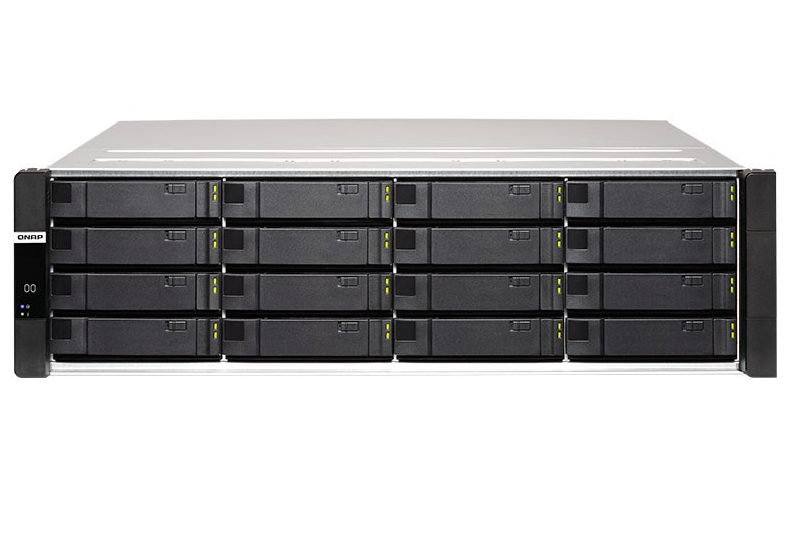 QN17187 QNAP ES1686dc-2142IT-96G 16-Bay Diskless 3U Rackmount NAS, Intel Xeon D-2142IT per controller, 96GB DDR4 ECC