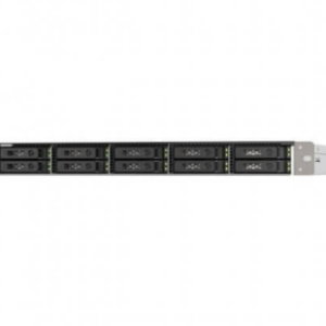 QNAP TS-h1090FU-7232P-64G,1U 10-bay all flash NAS, U.2/U.3 NVMe PCIe Gen4 x4 and SATA 6Gbps bays, AMD EPYC