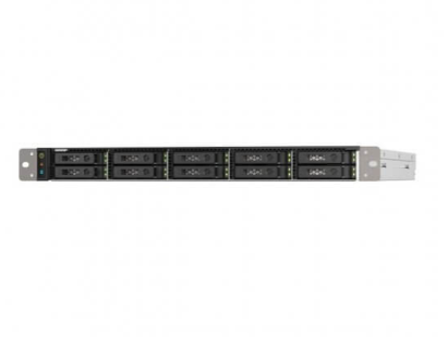 QN17236 QNAP TS-h1090FU-7232P-64G,1U 10-bay all flash NAS, U.2/U.3 NVMe PCIe Gen4 x4 and SATA 6Gbps bays, AMD EPYC