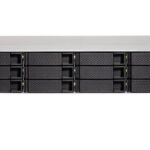 QNAP TL-R1200C-RP 12-bay rack expansion enclosure with hot-swappable HDD design, SATA 6Gbs, auto on/off with