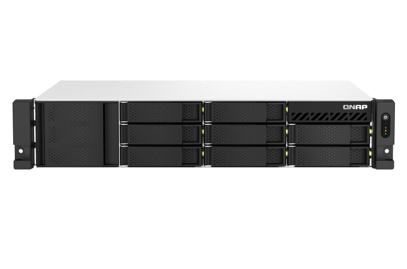 QN17372 QNAP TS-873AeU-4G, 8-bay short-depth rackmount NAS, AMD Ryzen V1000 series V1500B 4C/8T 2.2GHz, 4GB DDR4
